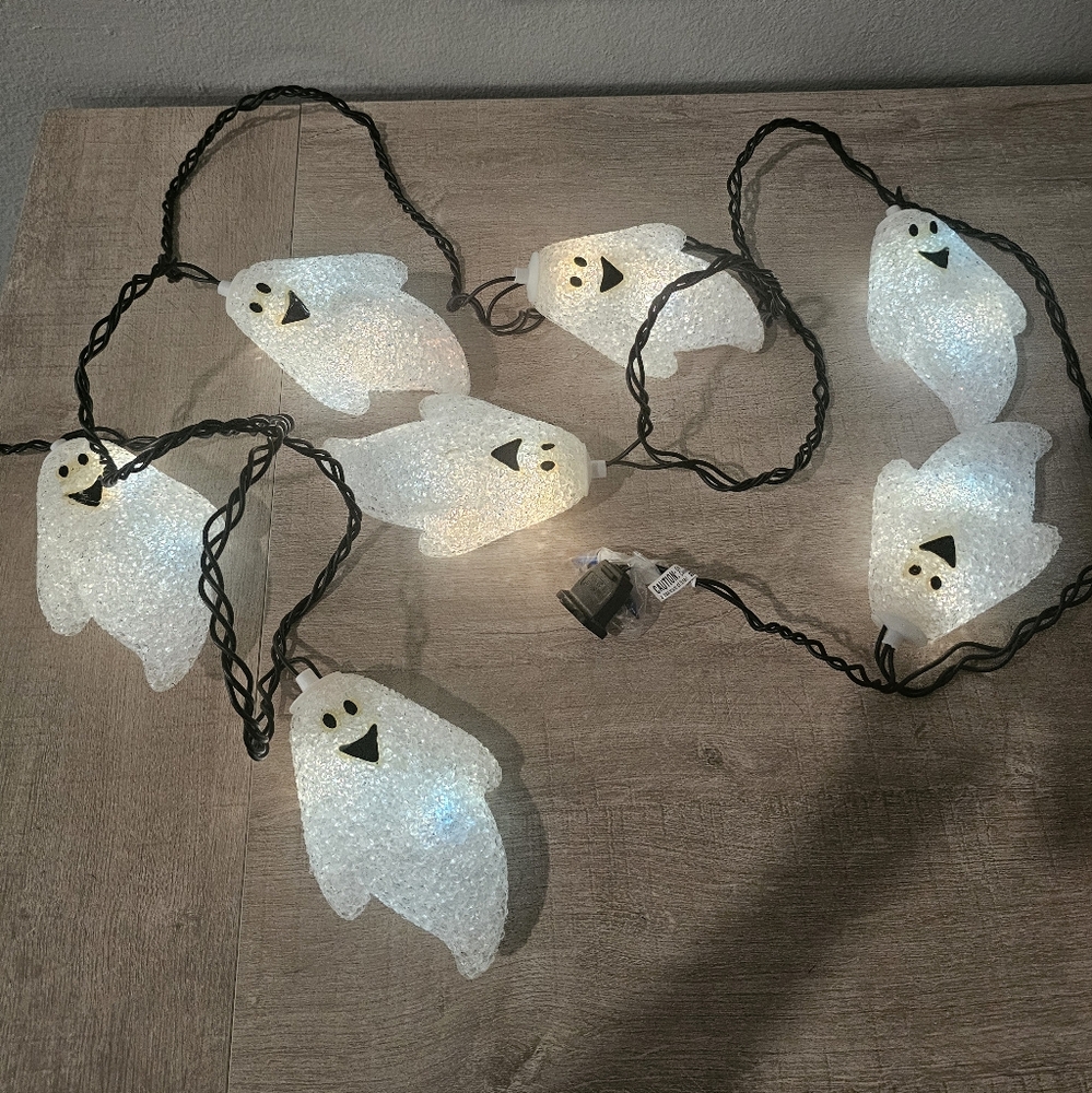 Halloween String Blinking Ghost Lights